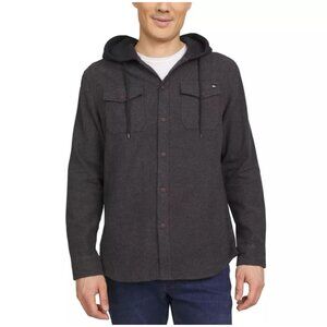 Quiksilver Men's Hooded Flannel Black Size M